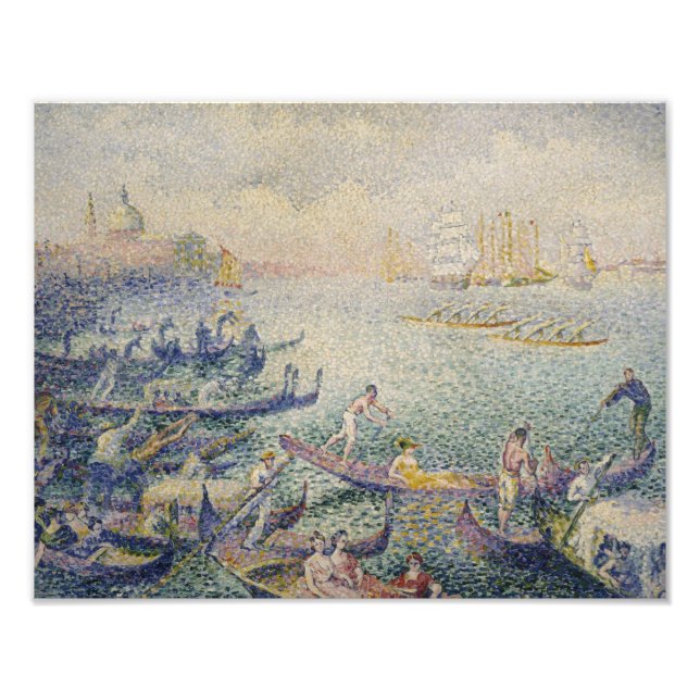 Henri-Edmond Kor - Regatta i Venedig Fototryck (Framsidan)
