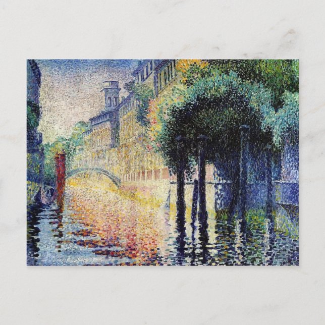 Henri-Edmond Kor- Rio San Trovaso, Venedig Vykort (Framsida)