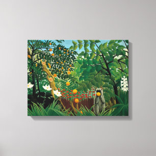 Henri exotiska Rousseau landskap kanvastrycket Canvastryck