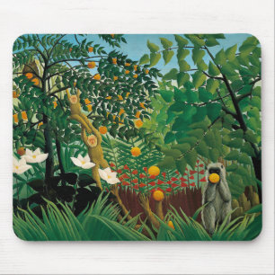 Henri exotiska Rousseau landskap musen vadderar Musmatta