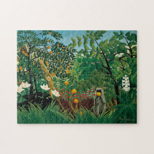 Henri exotiska Rousseau landskap pussel