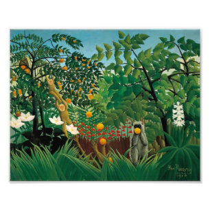 Henri exotiska Rousseau landskap trycket Fototryck