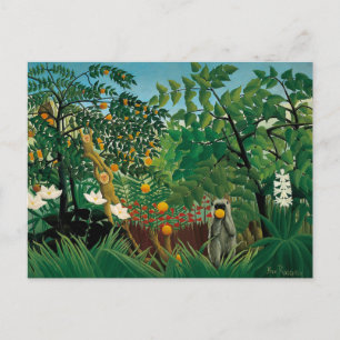 Henri exotiska Rousseau landskap vykortet Vykort