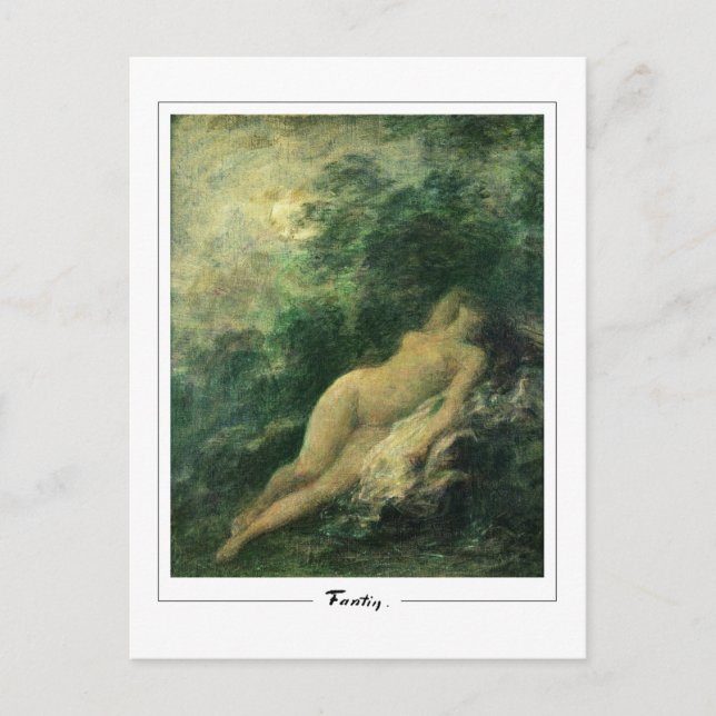 Henri Fantin-Latour #16 - Fine Art Postcard Vykort (Framsida)
