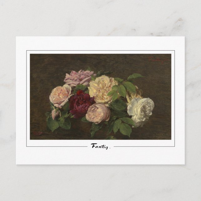 Henri Fantin-Latour #374 - Fine Art Postcard Vykort (Framsida)