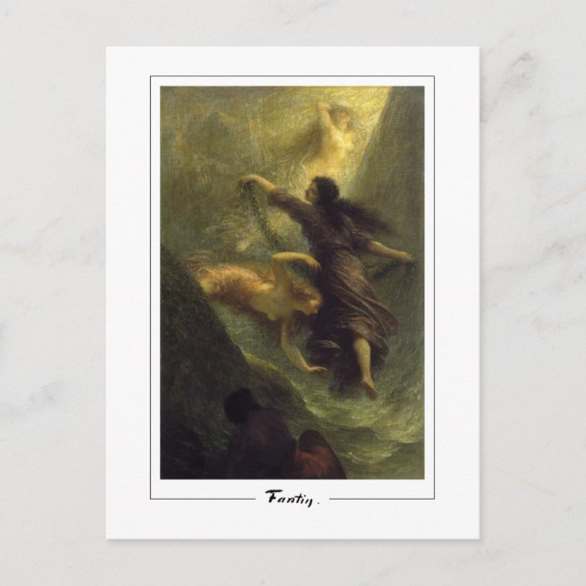 Henri Fantin-Latour #389 - Fine Art Postcard Vykort (Framsida)