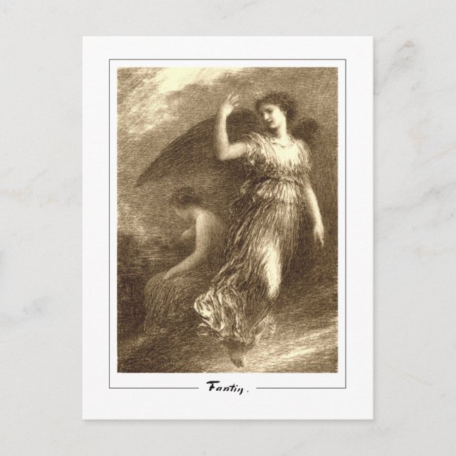 Henri Fantin-Latour #427 - Fine Art Postcard Vykort (Framsida)