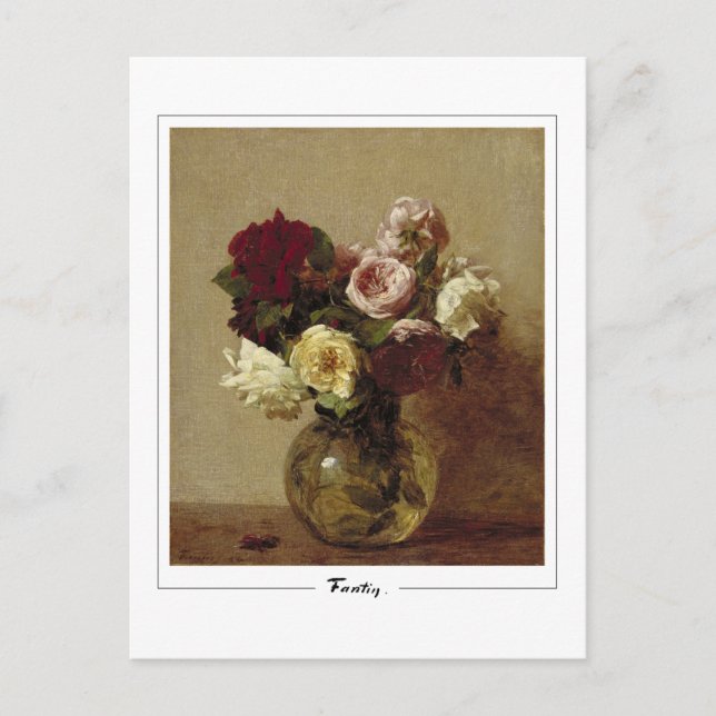 Henri Fantin-Latour #447 - Fine Art Postcard Vykort (Framsida)