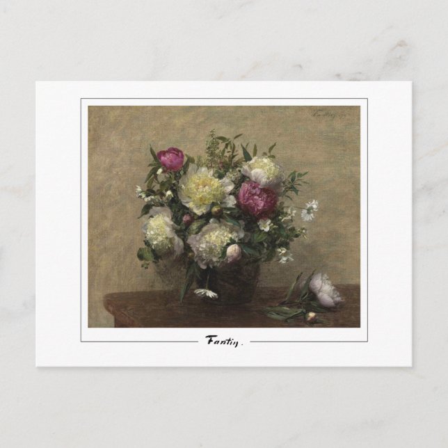 Henri Fantin-Latour #448 - Fine Art Postcard Vykort (Framsida)