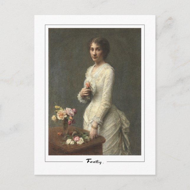 Henri Fantin-Latour #493 - Fine Art Postcard Vykort (Framsida)