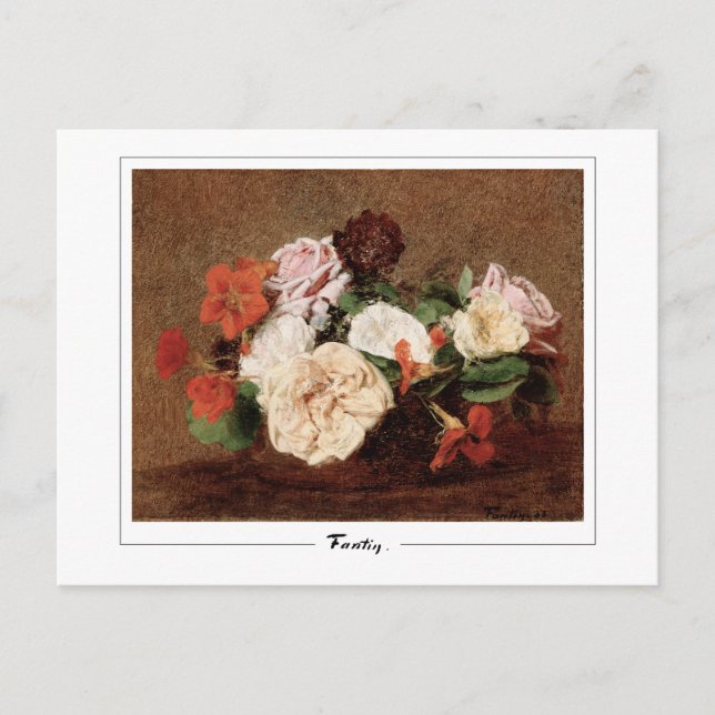 Henri Fantin-Latour #494 - Finkonstkort Vykort (Framsida)