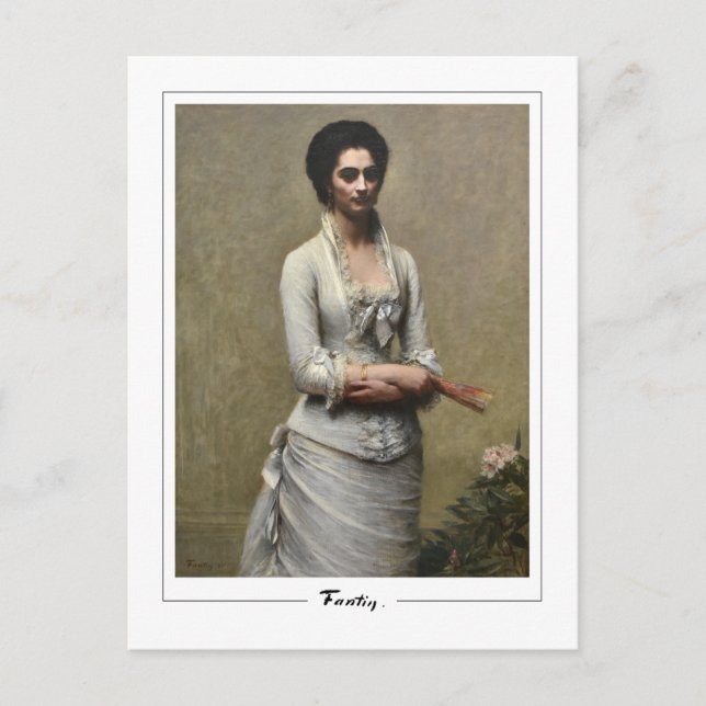 Henri Fantin-Latour #495 - Fine Art Postcard Vykort (Framsida)