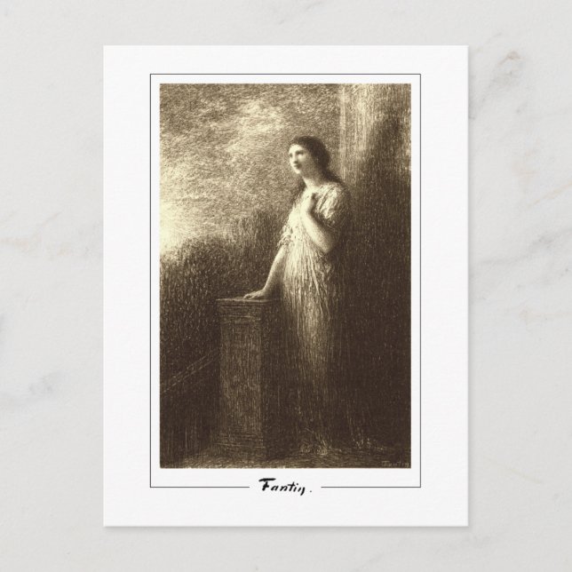 Henri Fantin-Latour #499 - Fine Art Postcard Vykort (Framsida)