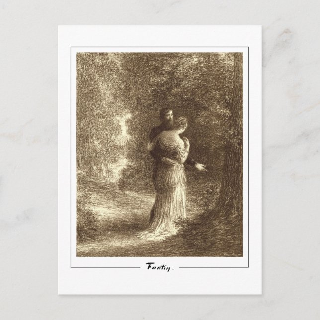 Henri Fantin-Latour #508 - Fine Art Postcard Vykort (Framsida)