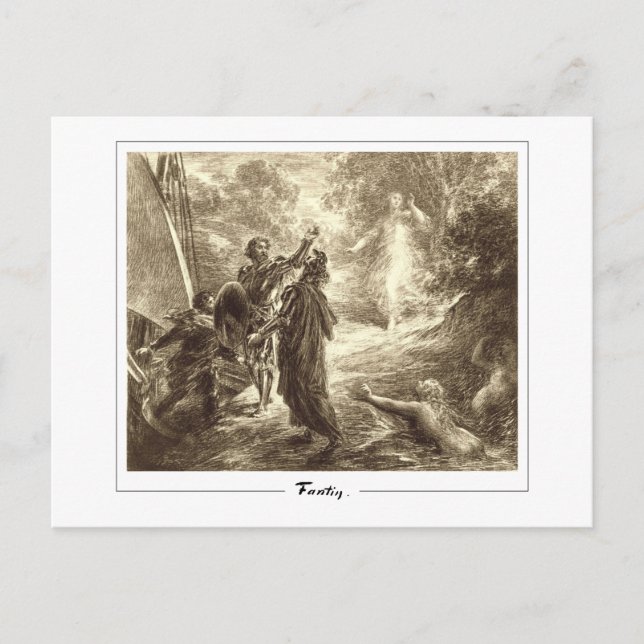 Henri Fantin-Latour #517 - Fine Art Postcard Vykort (Framsida)