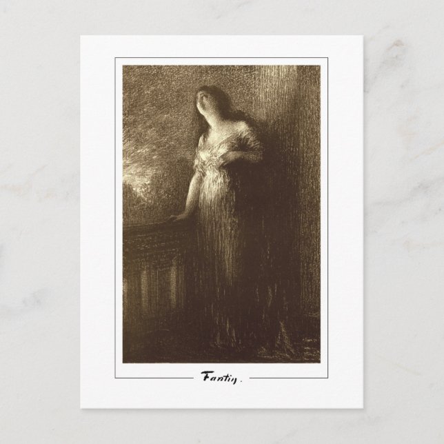 Henri Fantin-Latour #523 - Fine Art Postcard Vykort (Framsida)