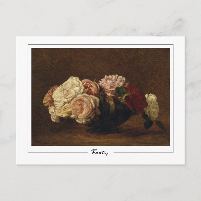 Henri Fantin-Latour #92 - Fine Art Postcard Vykort (Framsida)