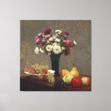 Henri Fantin-Latour Aster och fruktstilleben