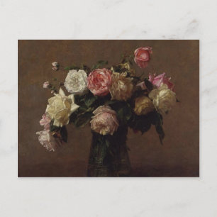 Henri Fantin-Latour- Bouquet of Rosor Vykort