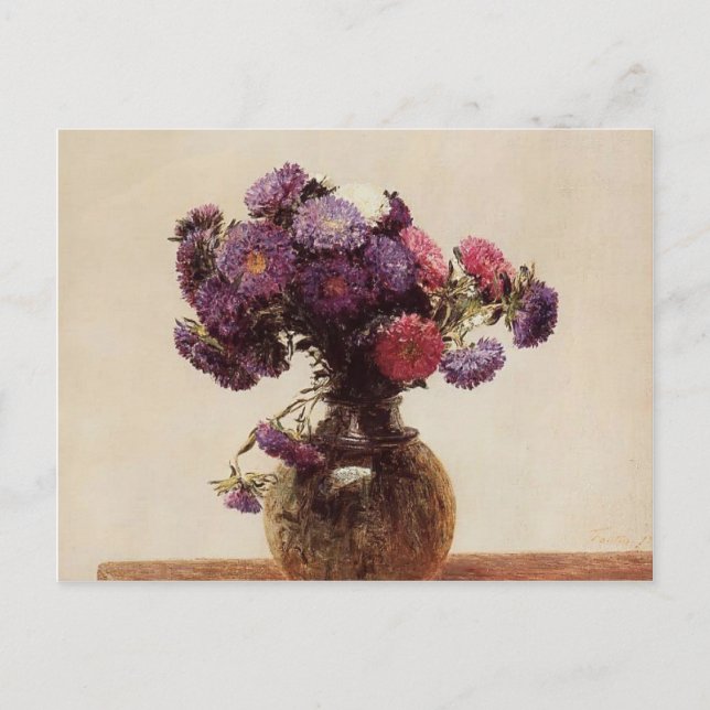 Henri Fantin-Latour-Queens Daisys Vykort (Framsida)