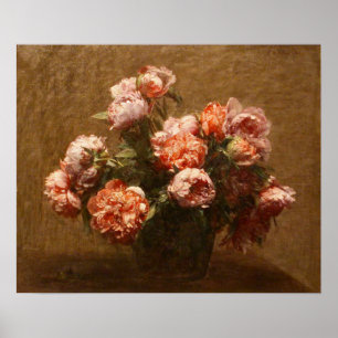 Henri Fantin-Latour Vas of Peonies Poster