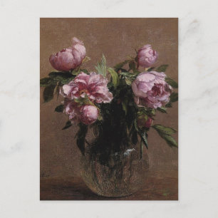 Henri Fantin-Latour- Vas of Peonies Vykort