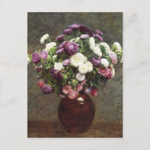 Henri Fantin-Latour Vintage Aster i Vas Vykort