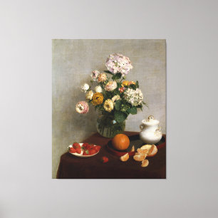 Henri Fantin-Latour Vintage Flowers and Fruit Canvastryck