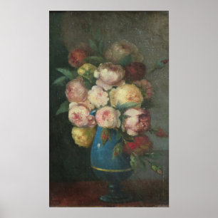 Henri Fantin-Latour Vintage Peonies i Vas Poster