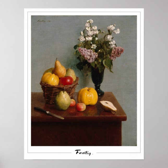 Henri Fantin-Latour Zedign Art Poster #146 (Framsidan)