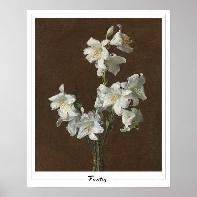 Henri Fantin-Latour Zedign Art Poster #162 (Framsidan)