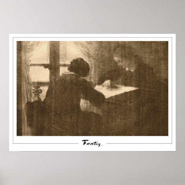 Henri Fantin-Latour Zedign Art Poster #193 (Framsidan)