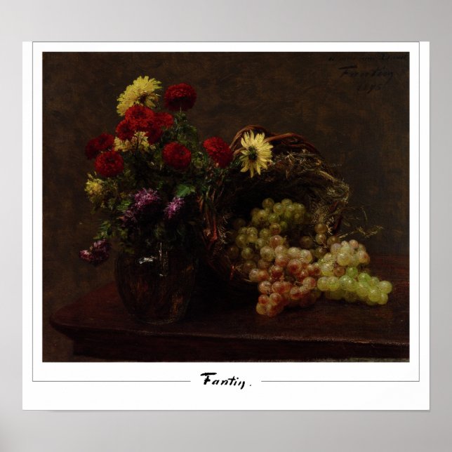 Henri Fantin-Latour Zedign Art Poster #243 (Framsidan)