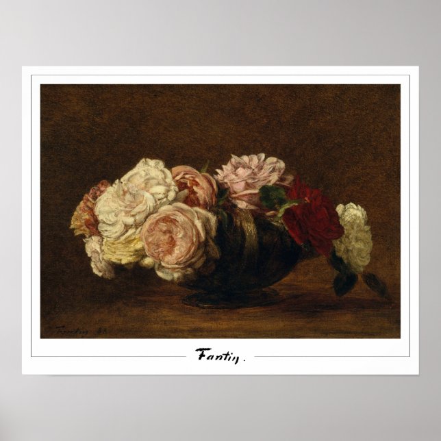Henri Fantin-Latour Zedign Art Poster #92 (Framsidan)