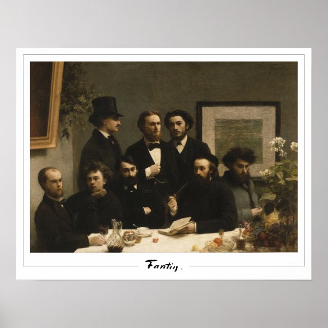 Henri Fantin-Latour Zedign Art Poster nr 522 (Framsidan)