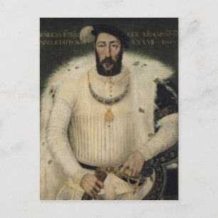 Henri II , kung av Frankrike, 1555 Vykort
