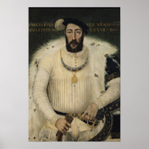 Henri II , Kung of Frankrike, 1555 Poster