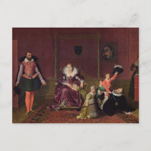 Henri IV kung av Frankrike och Navarra spelar Vykort