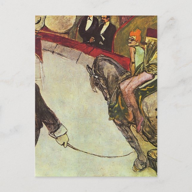 Henri Lautrec- Vid Circus Fernando, redaren Vykort (Framsida)