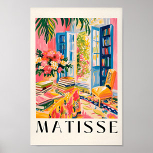 Henri Matisse Bookish Art Print, Aesthetic Bibliot Poster