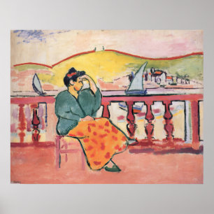 Henri Matisse - Dam på en terrass - 1907 Poster