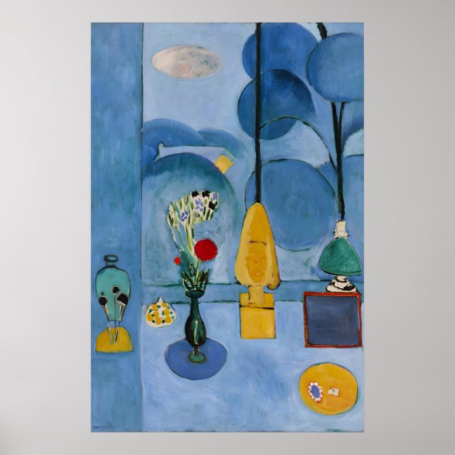 Henri Matisse Det Blå Fönstret 1913 – Affisch elle (Framsidan)