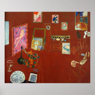 Henri Matisse - Röd studio Poster