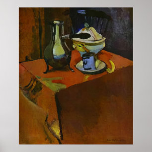 Henri Matisse - Tallrikar på ett bord - 1900 Poster
