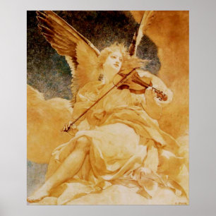 Henri Pinta violinistisk ängel Poster