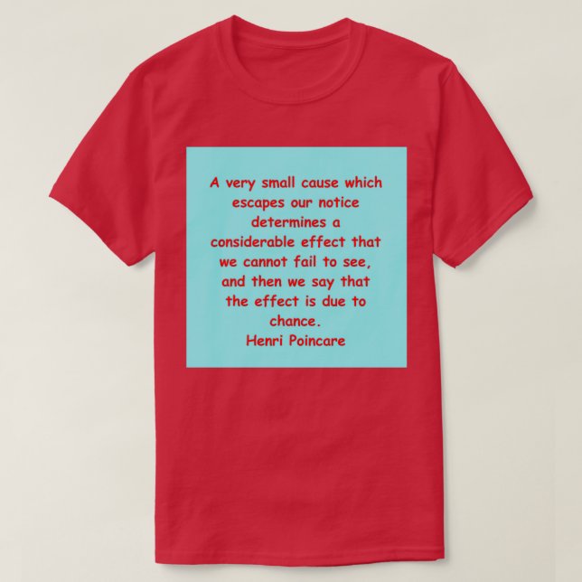 Henri Poincare 3 T Shirt (Design framsida)