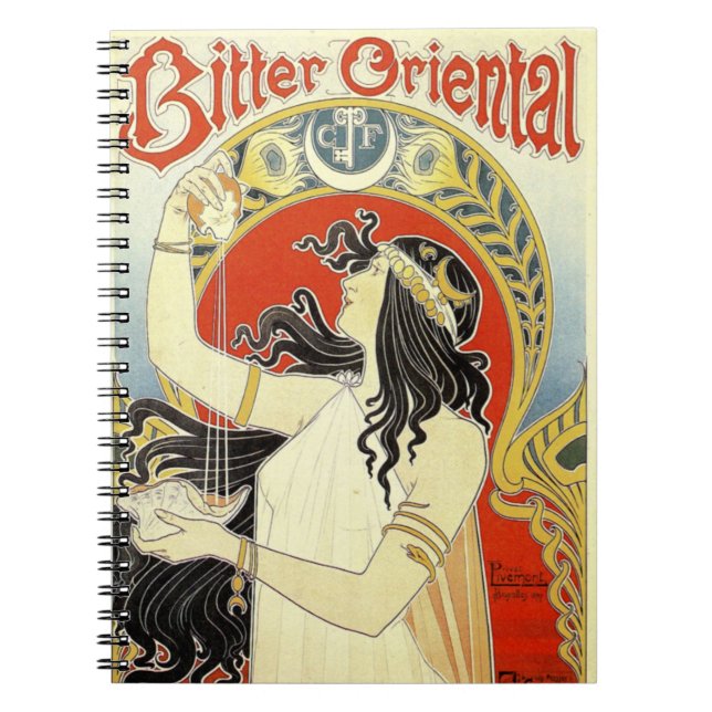 Henri Privat Livemont - Bitter Oriental Anteckningsbok (Framsidan)
