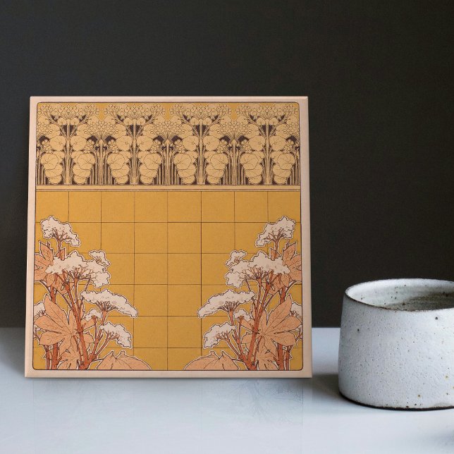 Henri Privat-Livemont Wall Decor Art nouveau Kakelplatta (Skapare uppladdad)