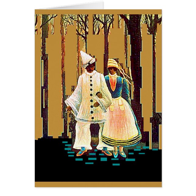 Henri Rousseau, A Carnival kväll, Art Card Hälsningskort (Framsidan)