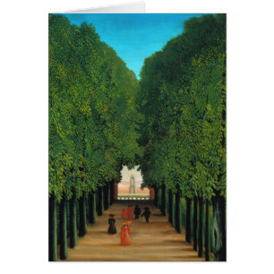 Henri Rousseau, Allé i parken vid Saint-Cloud Hälsningskort